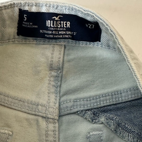 Hollister Blue and Light Blue Jean Shorts - Picture 6 of 14